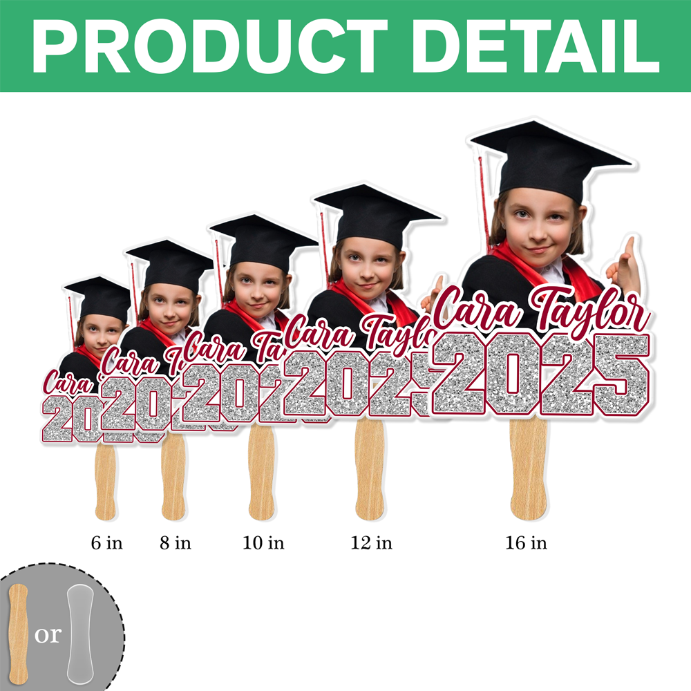 Custom Photo Class of 2025 Graduation Face Fans Graduation Party Decor Gift HA75 892080
