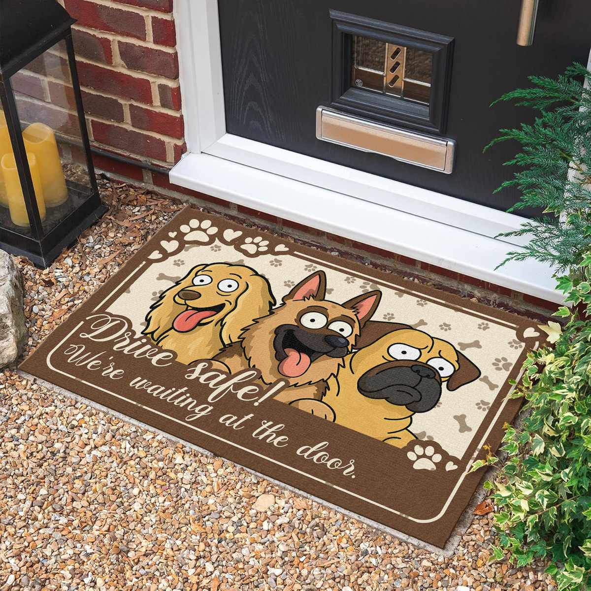 I'm Waiting At The Door Doormat For Dog Lover TH10 892721