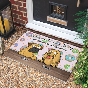 Welcome To Our Home Doormats Personalized Gift For Dog Lovers HO82 893686