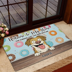 Welcome To Our Home Doormats Personalized Gift For Dog Lovers HO82 893686
