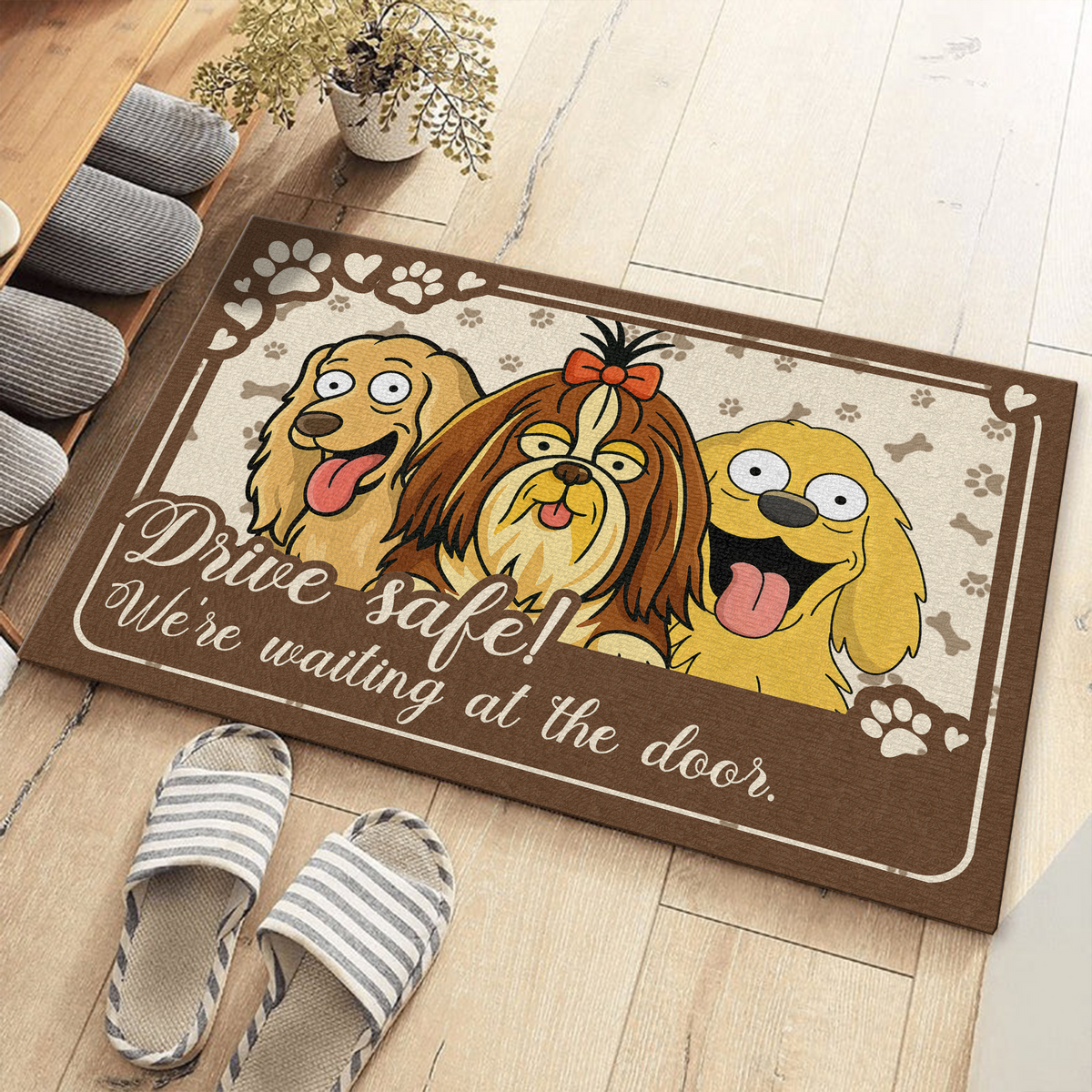 I'm Waiting At The Door Doormat For Dog Lover TH10 892721