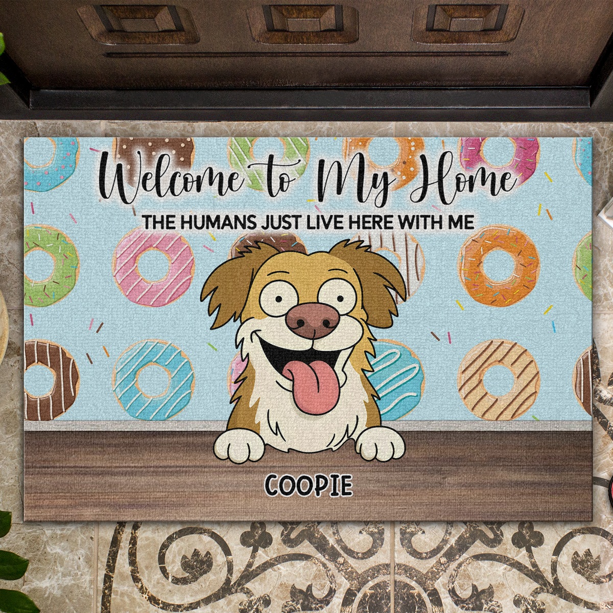 Welcome To Our Home Doormats Personalized Gift For Dog Lovers HO82 893686