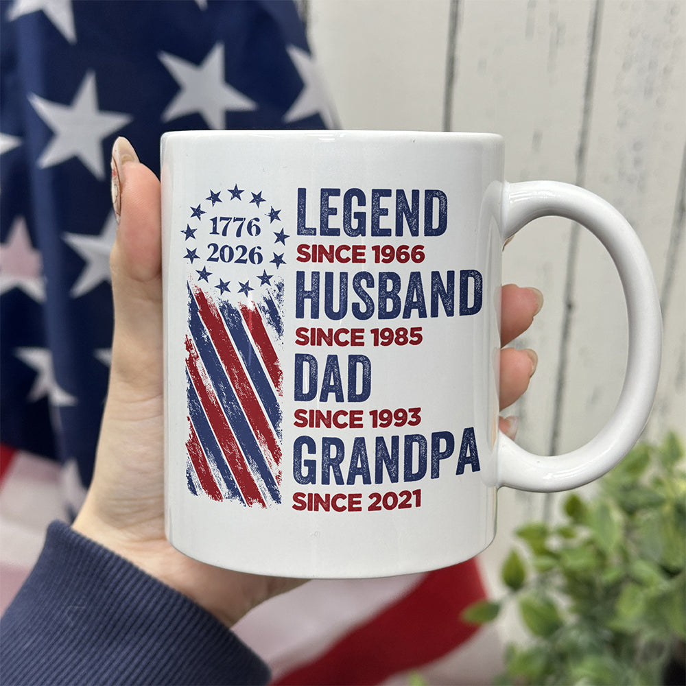Personalized Legend, Husband, Dad And Grandpa Mug HO82 901180