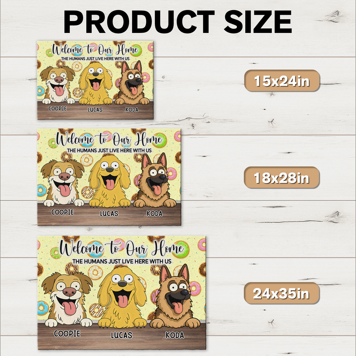 Welcome To Our Home Doormats Personalized Gift For Dog Lovers HO82 893686