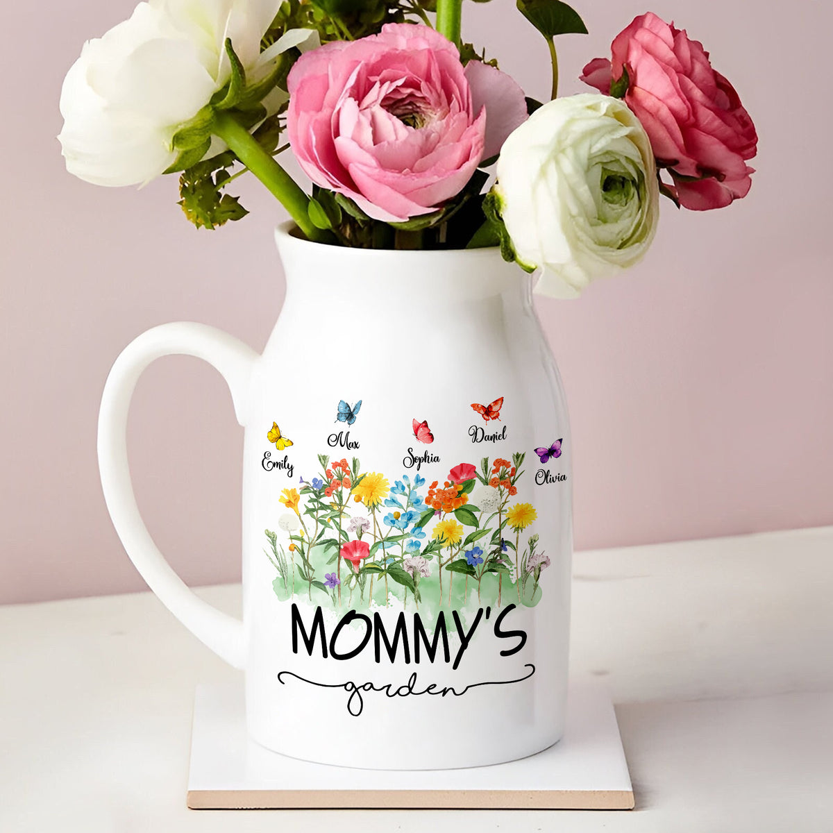 Custom Kids' Names Flower Grandma's Garden Vase Mother's Day Gifts HO82 901776