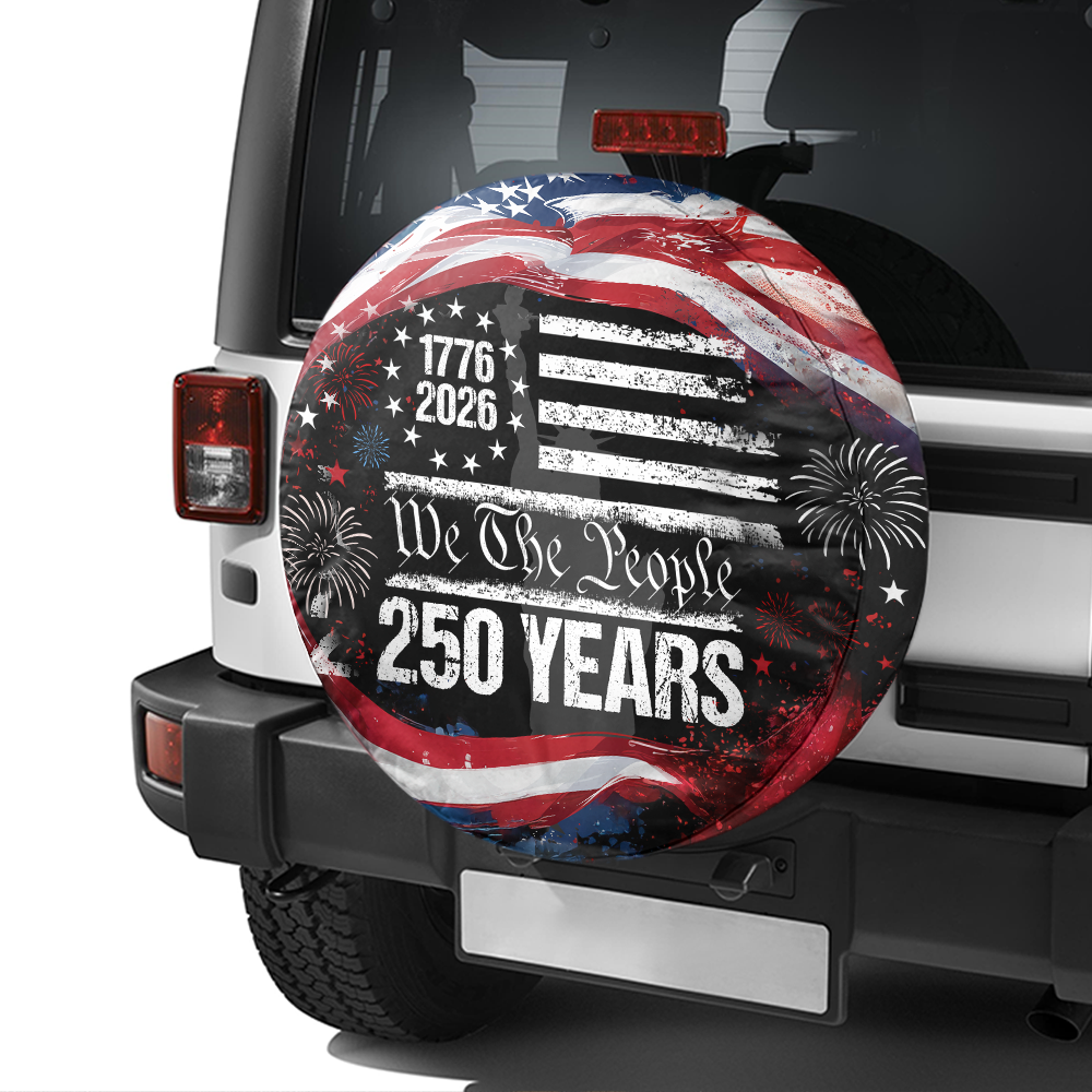 250 Years USA 250th Birthday 1776-2026 Eagle Tire Cover Gift for Family HA75 898592