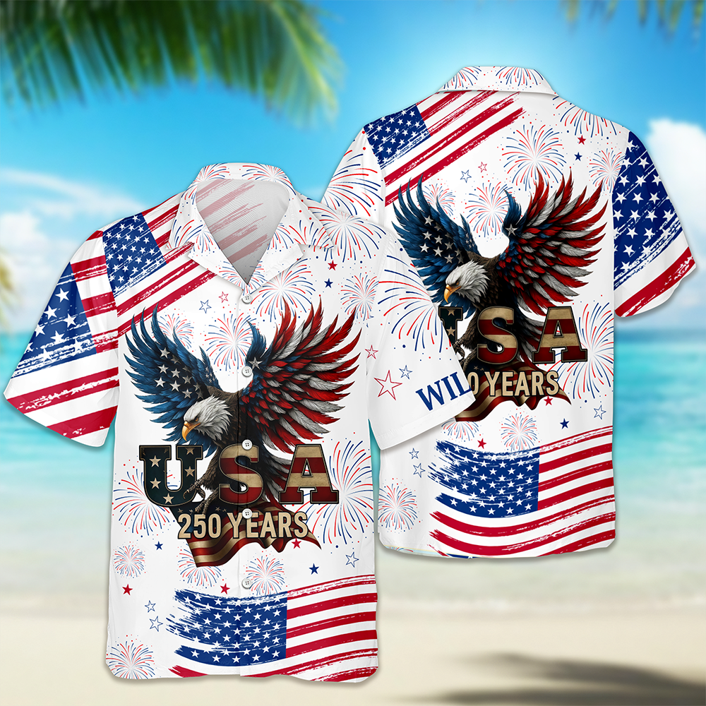 Personalized America 250 Years Anniversary 1776-2026 Eagle Hawaii Shirt LM32 899581