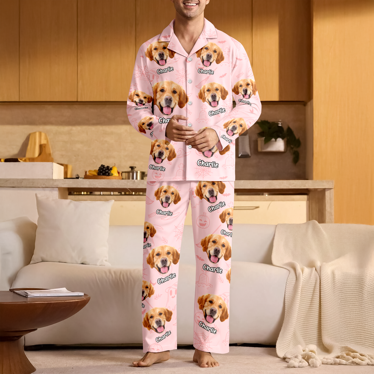 Custom Dog Photo Halloween Season Pajamas For Dog Lovers TH10 894975