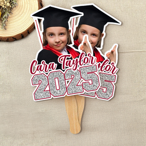 Custom Photo Class of 2025 Graduation Face Fans Graduation Party Decor Gift HA75 892080