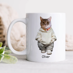 Custom Photo Cool Dog, Cat Mug Gift For Dog Cat Pet Lover HA75 891846