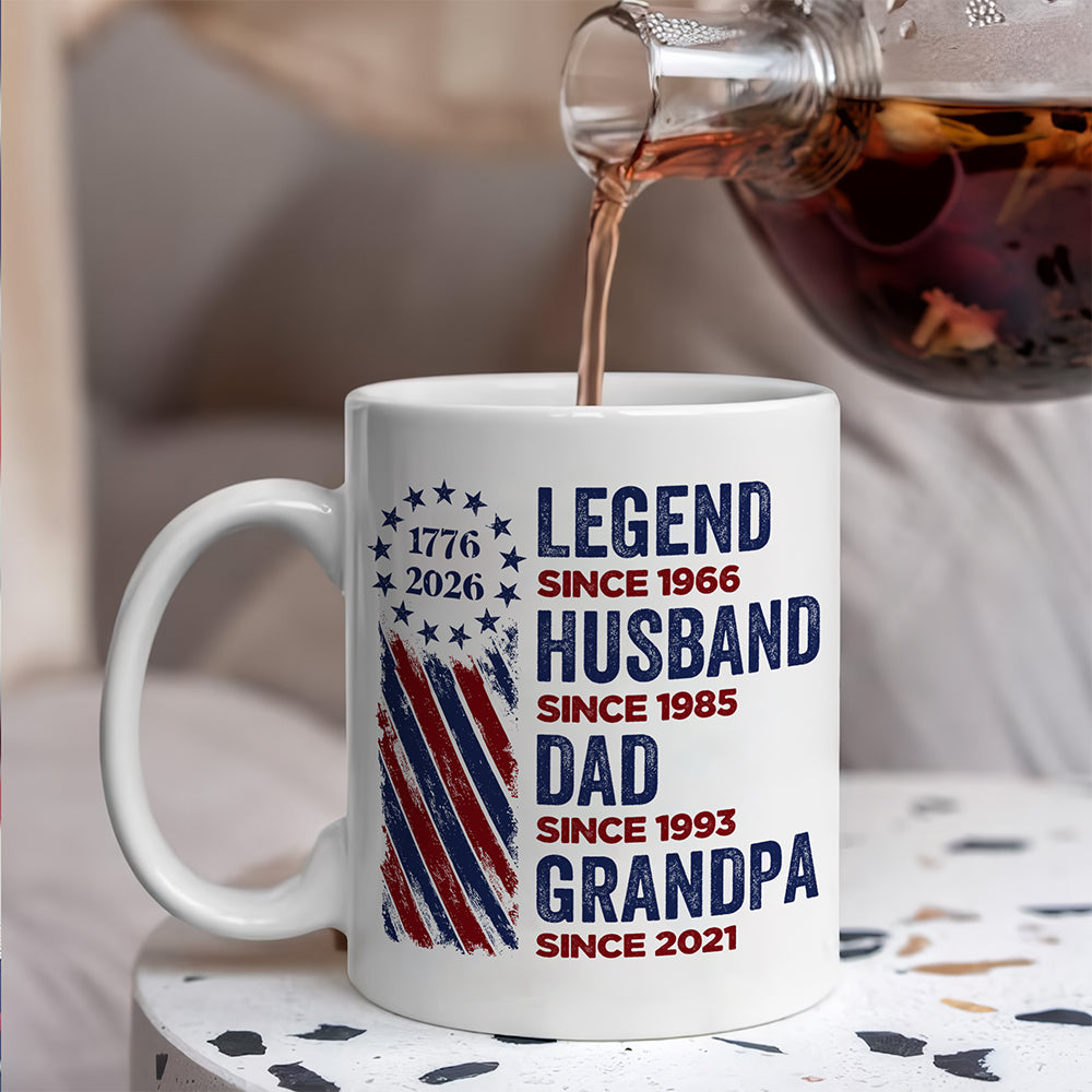 Personalized Legend, Husband, Dad And Grandpa Mug HO82 901180