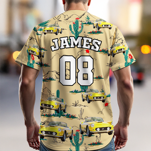 Custom Car Photo Authentic Hawaiian Baseball Jersey Shirt HO82 894258