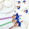 Custom Funny Face Class of 2025 Colorful Straws Graduation Decoration HA75 892232