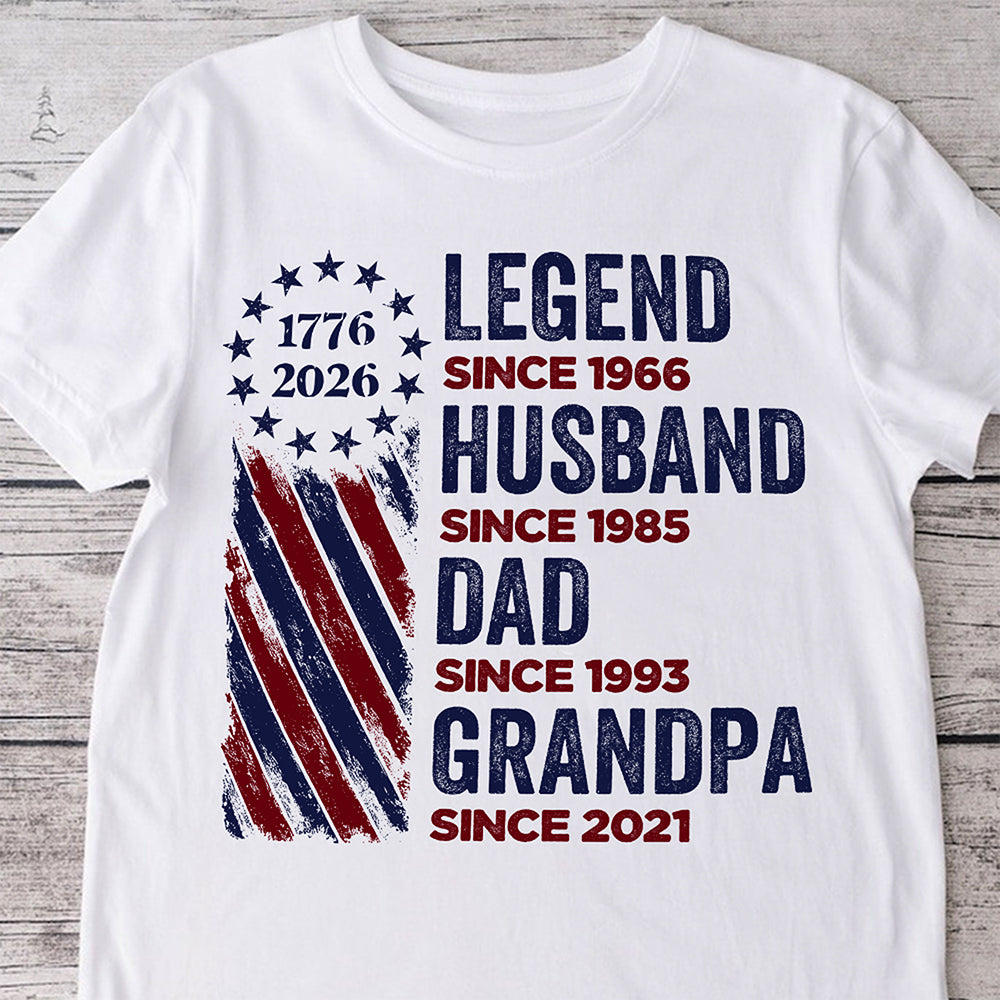 Personalized Legend, Husband, Dad And Grandpa Shirt HO82 901178