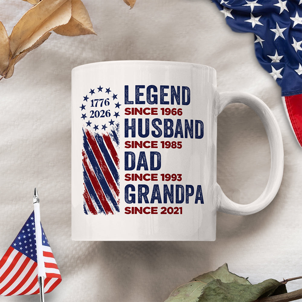 Personalized Legend, Husband, Dad And Grandpa Mug HO82 901180