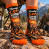 Personalized Lucky Hunting Socks, Custom Name Deer Hunting Socks CH07 180848