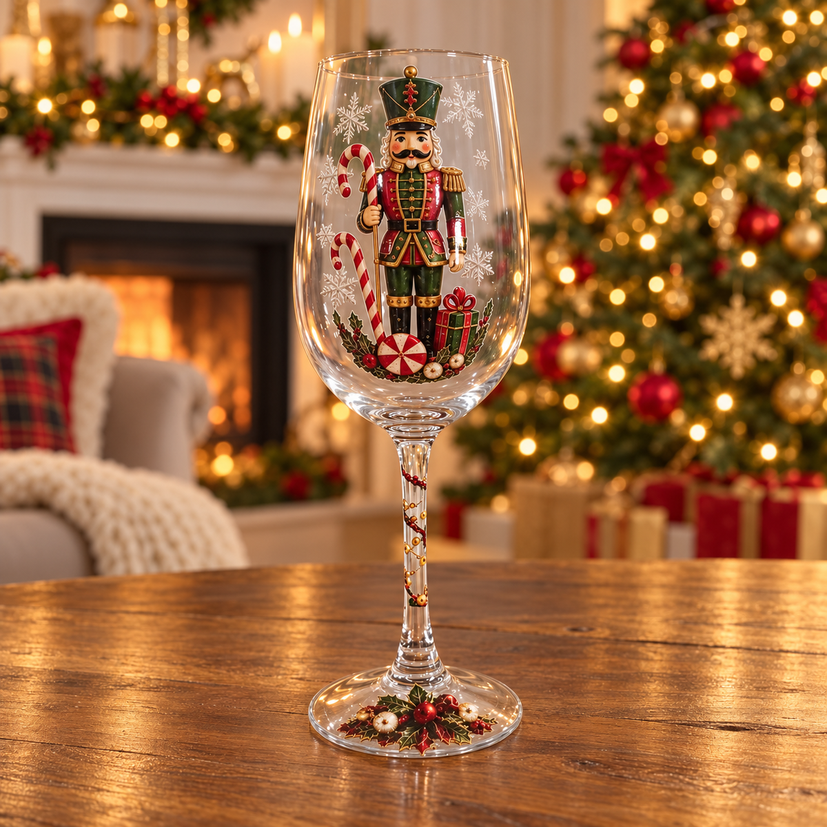 Holiday Champagne Glasses Set Gift For Christmas TH10 171385