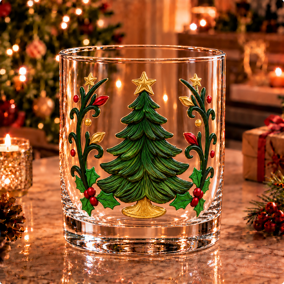 Magical Christmas Whiskey Glass For Christmas Party TH10 171421