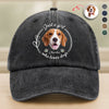 Custom Photo Just A Girl Who Loves Dogs Washed Denim Baseball Cap HA75 897836