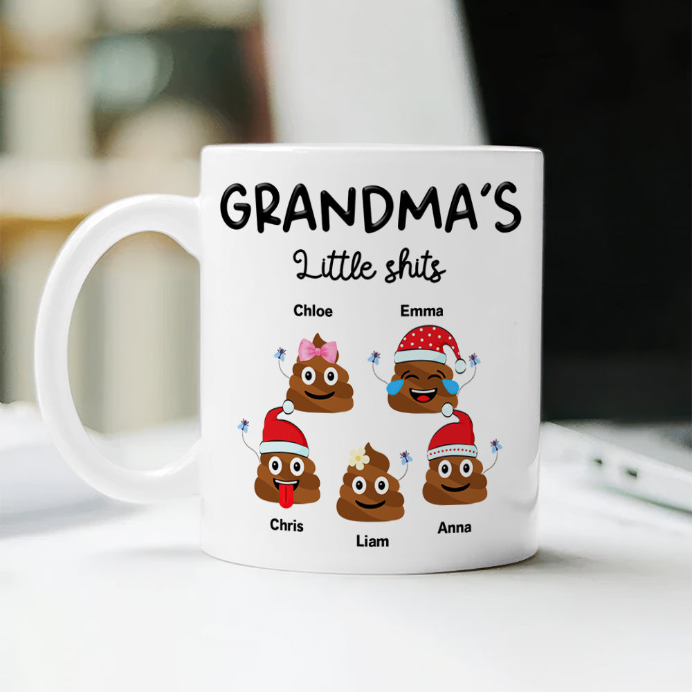 Personalized Mommy’s Little Shits Mug – Funny Christmas Gift for Mom CH07 896324