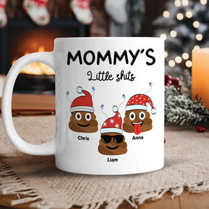 Personalized Mommy’s Little Shits Mug – Funny Christmas Gift for Mom CH07 896324