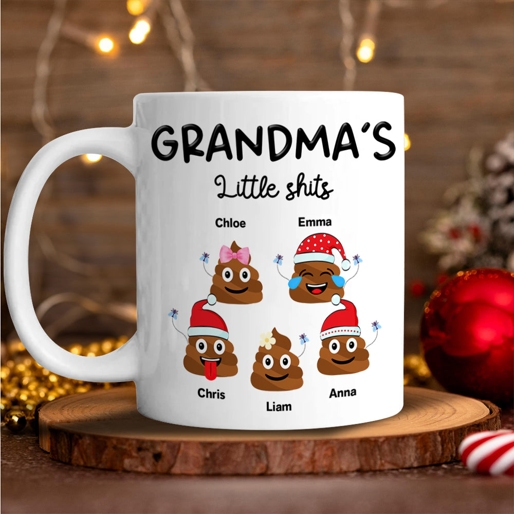 Personalized Mommy’s Little Shits Mug – Funny Christmas Gift for Mom CH07 896324