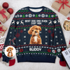 Custom Photo Best Dog Dad, Dog Mom Ever Just Ask Christmas Ugly Sweater TH10 896077