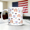 Custom Face Best Dad, Mom Ever America Flag Independence Print Full Mug LM32 669025