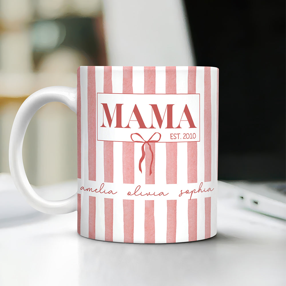 Custom Kids Names Mama Print Full Mug - Personalized Mother’s Day Gift LM32 899797