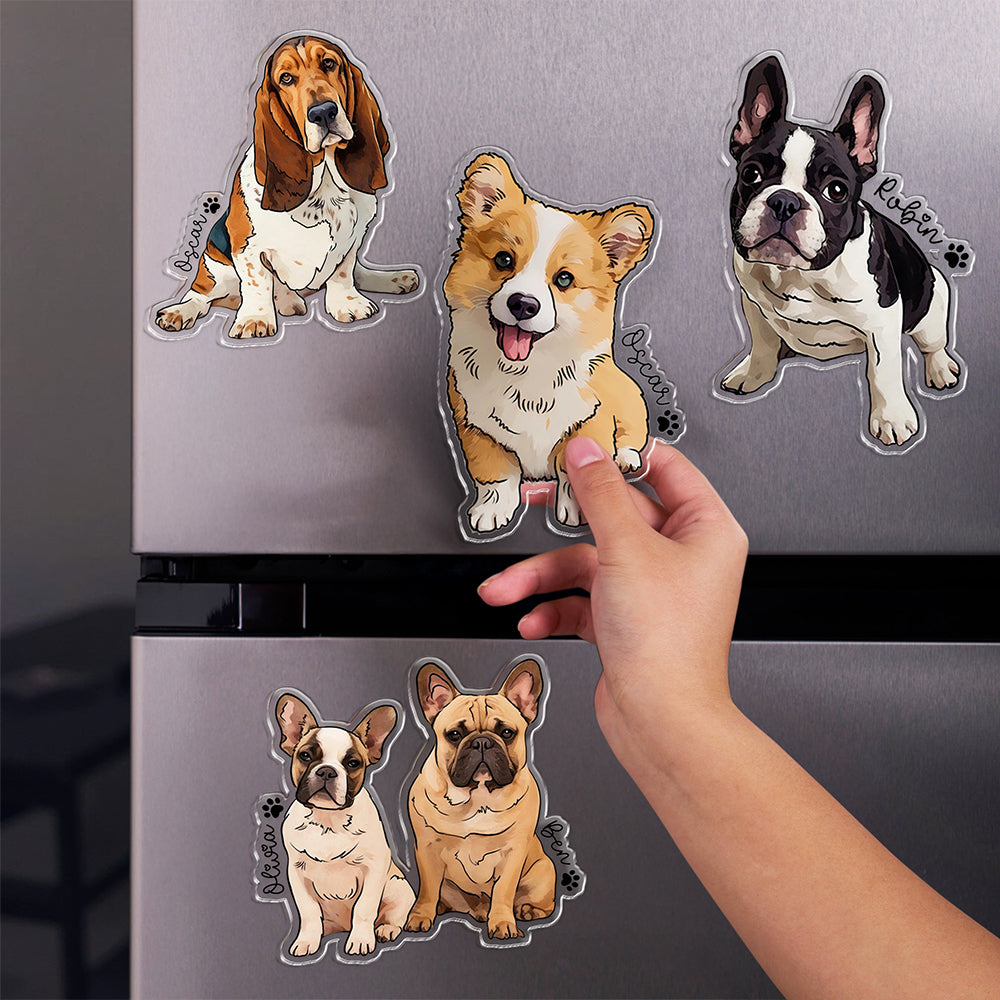 Custom Pet Photo Acrylic Magnet Gift For Pet Lovers HO82 900778