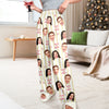 Custom Couple Face Plaid Sweatpants, Personalized Matching Holiday Pants HA75 922228