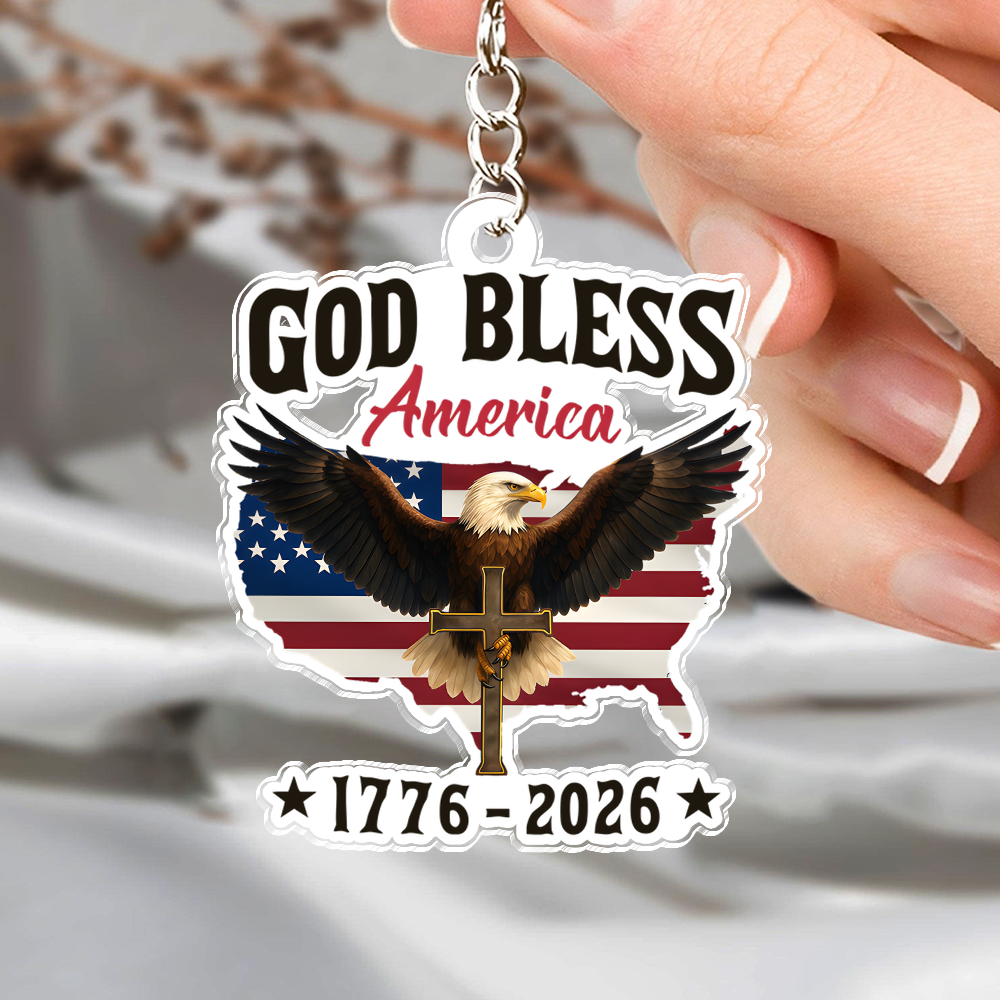 God Bless America Acrylic Keychain TH10 898939