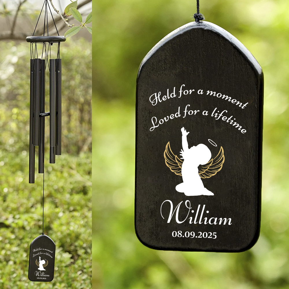 Custom Name Held For A Moment Loved For A Lifetime Memorial Wind Chimes Sympathy Gifts TH10 898469