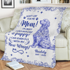 Dog Toile De Jouy Don't Cry For Me Mom - Personalized Blanket CH07 896086