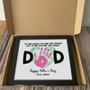 Dad To Me You Are The World Handprint Personalized Picture Frame Father's Day Gift HA75 892340