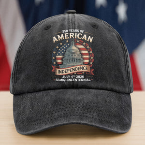 250 Years Of America Washed Denim Baseball Cap TH10 894661