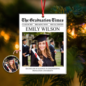 Custom Photo The Graduation Times Acrylic Ornament Gift For Christmas Decoration HA75 897514