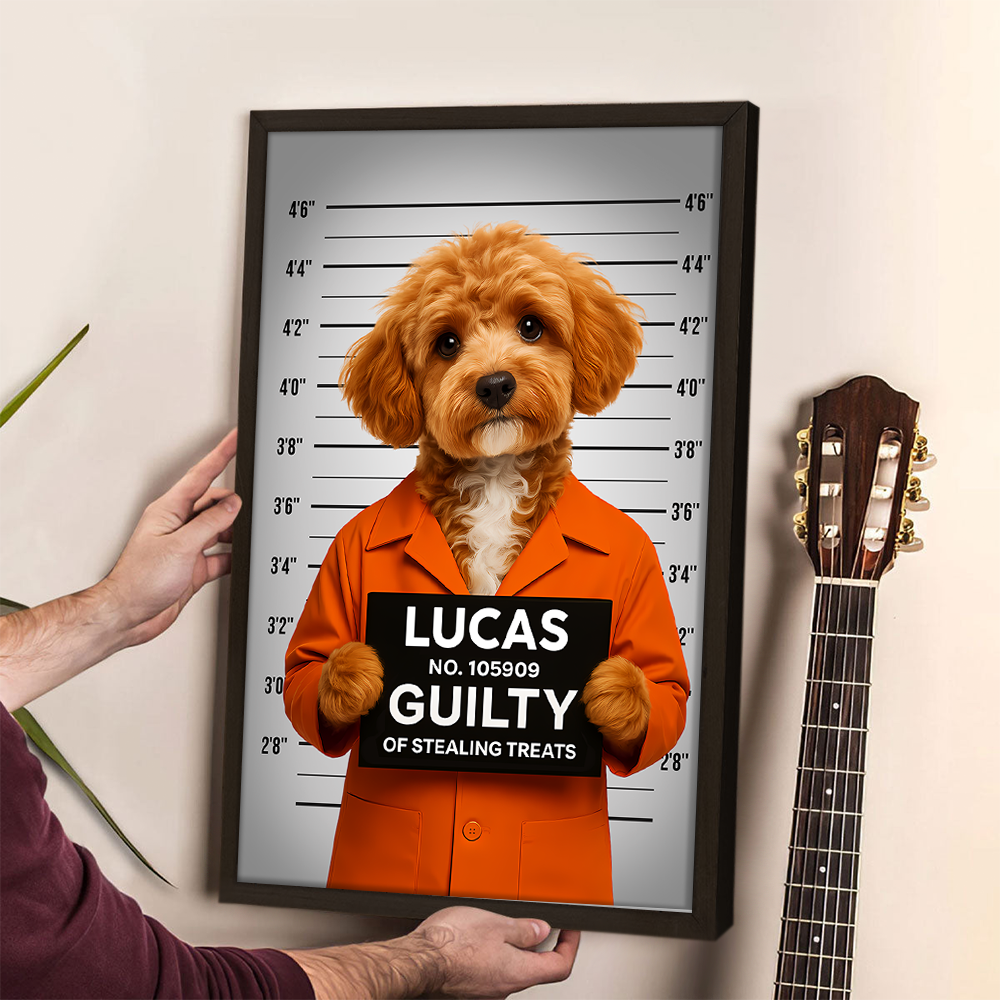 Custom Dog Photo Professional Treat Burglar Poster Gift For Dog Lovers HO82 894588