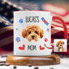 Custom Dog Cat Photo Name Flag American Accent Mug LM32 899127