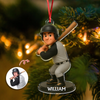 Custom Photo 3D Effect Figure For Baseball Lovers Acrylic Ornament LM32 895593