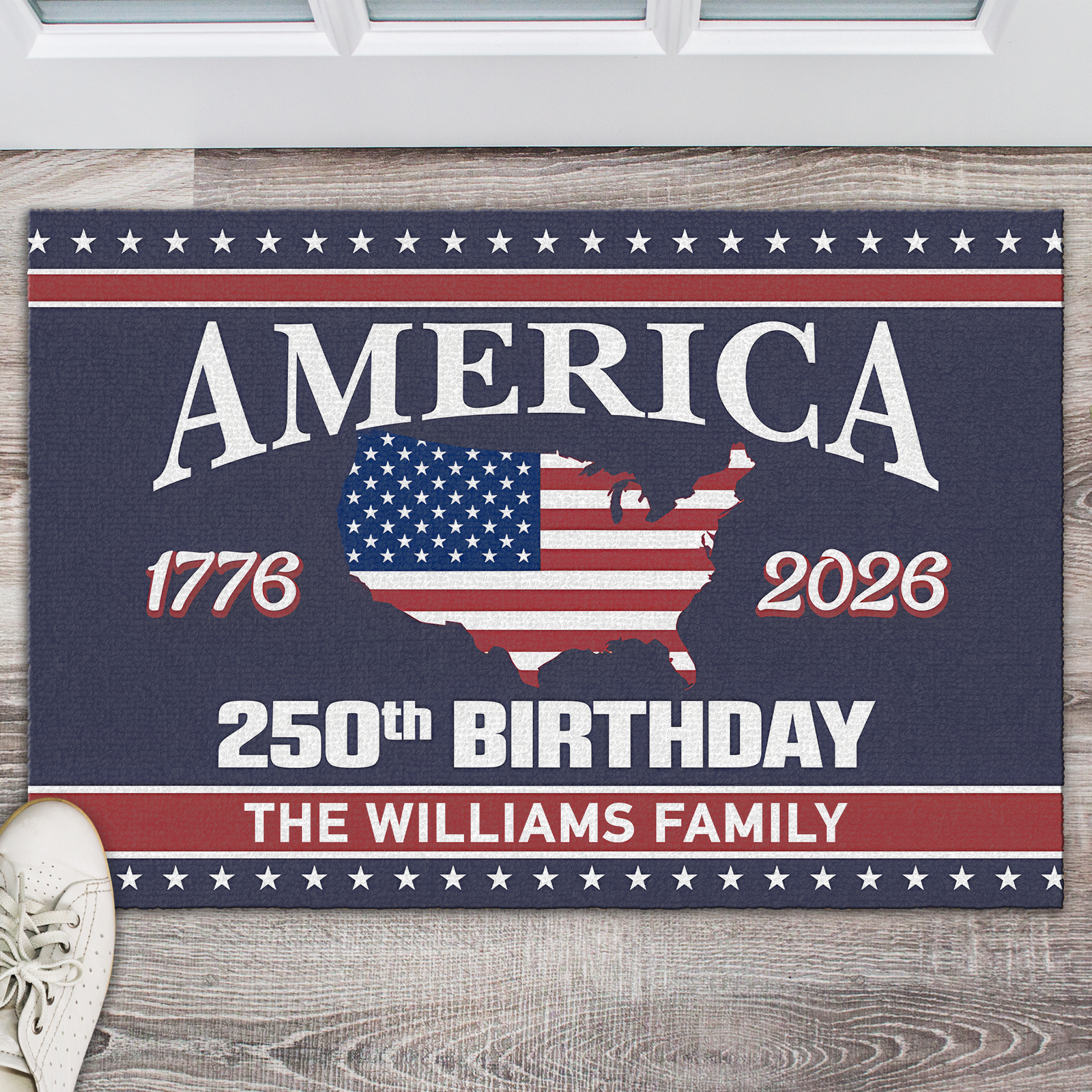 Personalized Family Name America 250th Anniversary Doormat TH10 898435