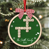 Personalized Family Crossword Puzzle Name Christmas 2 Layer Wood Ornament HA75 897546