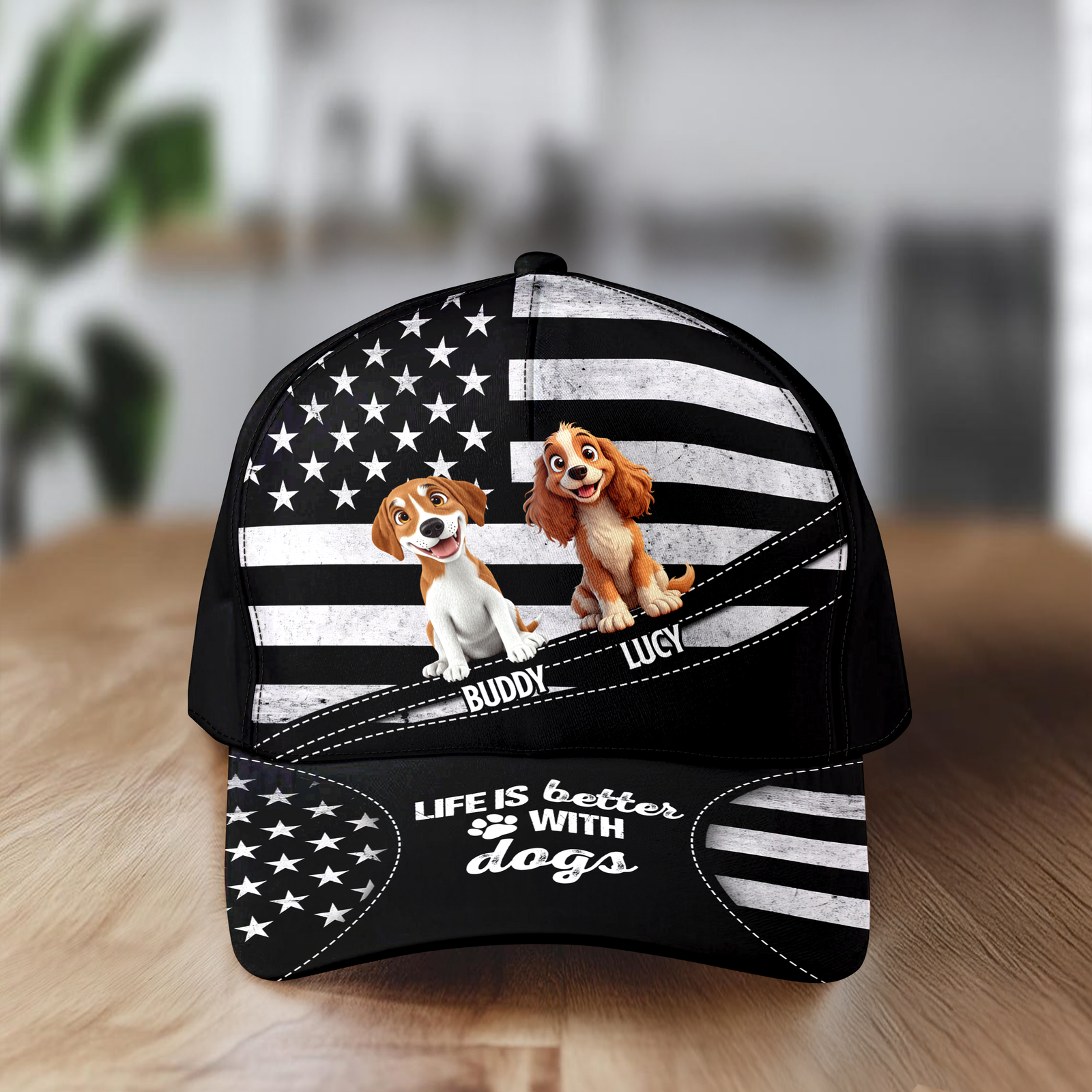 Life Is Better With Dogs - Personalized Cap Gift For Dogs Lovers LM32 897177
