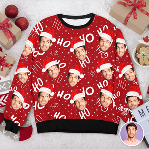 Custom Funny Face Christmas Ugly Sweater Family Gift For Family HA75 892894