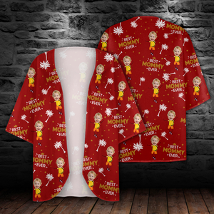 Custom Photo Best Mom Ever Coconut Palm Kimono TH10 894157