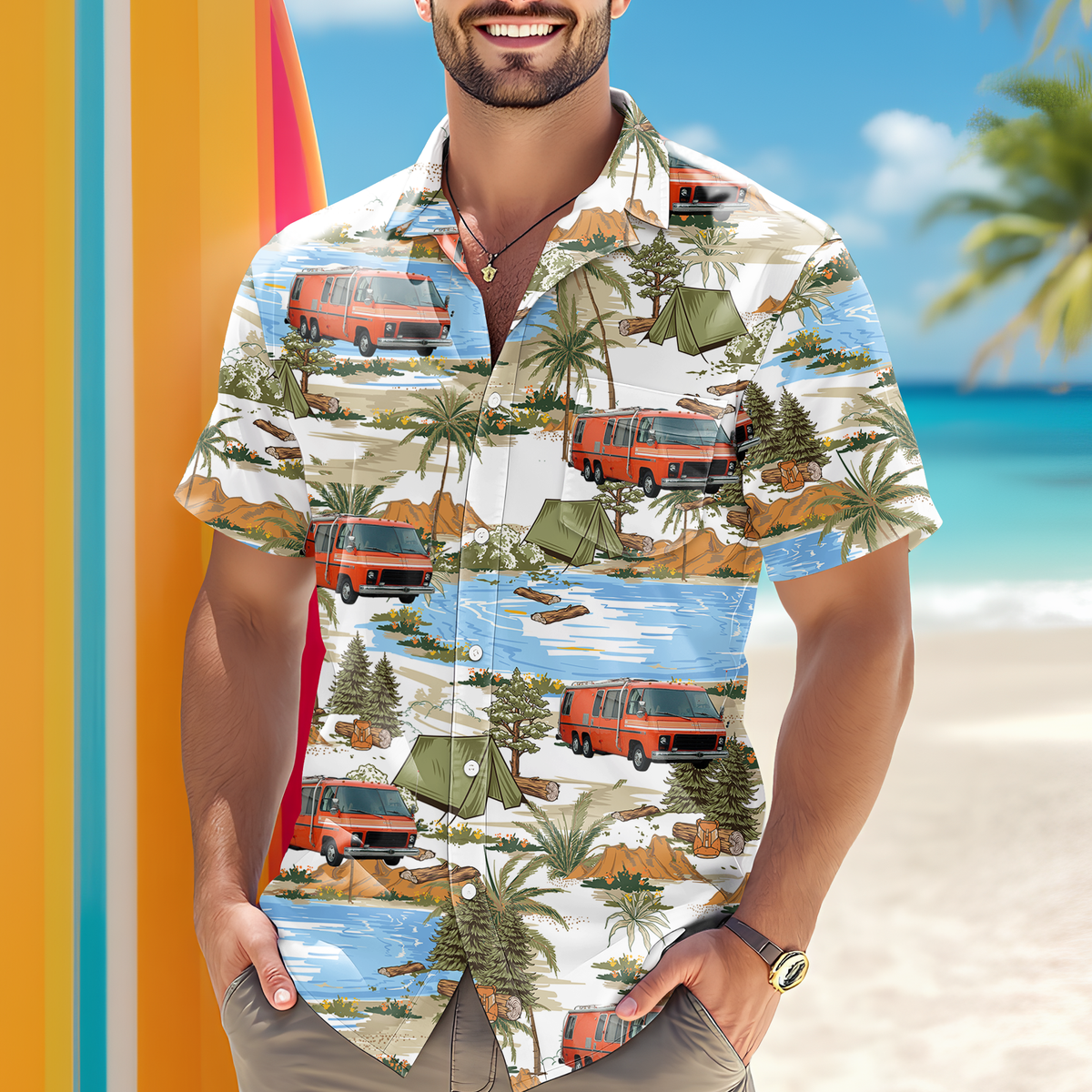 Custom RV Camping Car Photo Hawaii Shirt TH10 892769