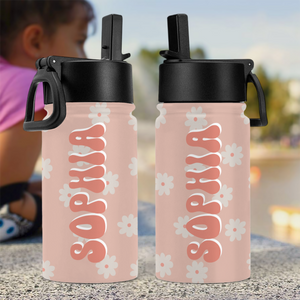 Custom Name Water Bottle With Straw For Kids TH10 894127
