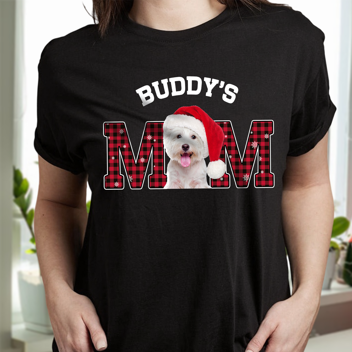 Custom Photo Dog Cat Dad Dark Shirt Christmas Gift For Family HO82 894396