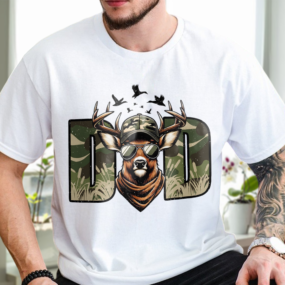 Deer Hunting Hunter Dad With Camouflage Shirt HO82 893898
