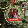 Custom Family Crystal Photo - Personalized Glass Ornament For Christmas TH10 894829